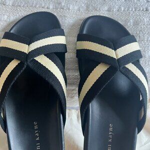 Jenni Kayne Cotton Crossover Sandals, NWOT